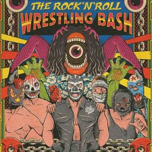 Illustration einer gruppe Wrestler